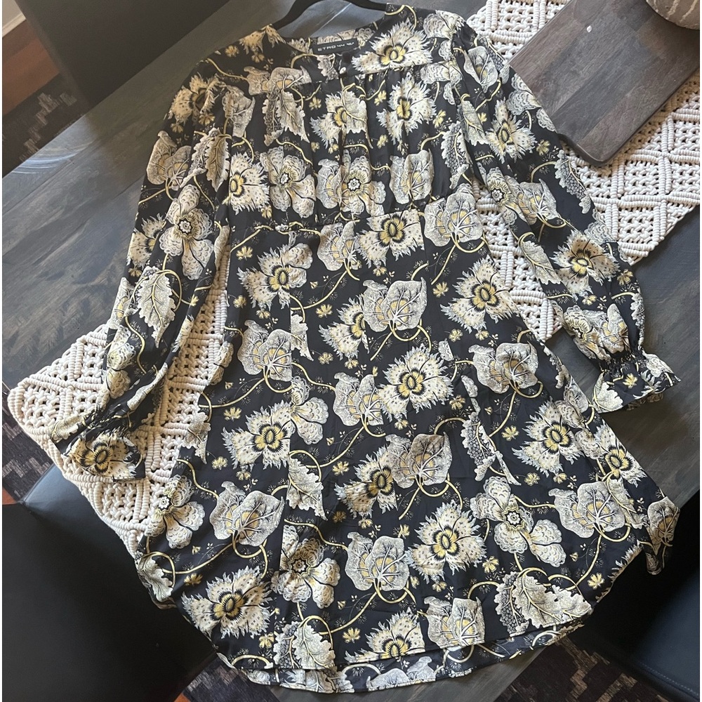 ETRO Floral Silk Mini Dress size 44 fits an 8 or 10 Like New